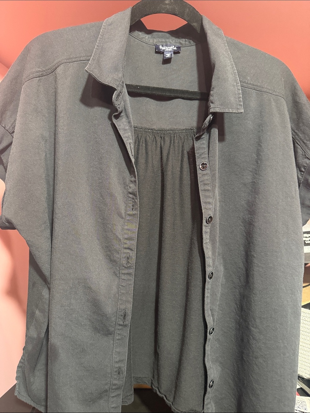 Splendid Black Button-Up Shirt
